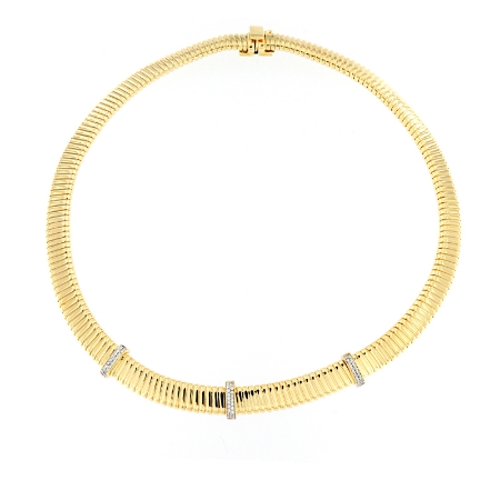 Collana maglia tubogas in argento