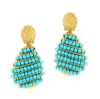 Orecchini in argento con pendente in turchese