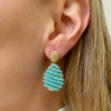 Orecchini in argento con pendente in turchese 