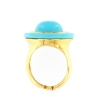 Anello in argento e turchese