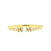 Bracciale rigido in argento tubogas con zirconi