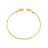 Bracciale rigido in argento tubogas con zirconi
