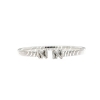 Bracciale rigido in argento tubogas con zirconi