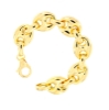 Bracciale maglia marina in argento dorato