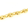 Bracciale maglia marina in argento dorato