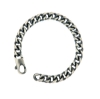 Bracciale in argento brunito da uomo