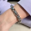 Bracciale in argento a treccia 