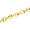 Bracciale in argento dorato a maglie ovali