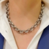 Collana in argento maglia rolló 