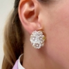 Orecchini in argento e cammeo