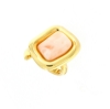 Anello in argento e corallo rosa