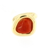Anello in argento e corallo