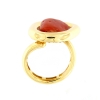 Anello in argento e corallo