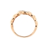 Anello grumette oro rosa e diamanti