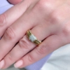 Anello tubogas in oro giallo e diamanti