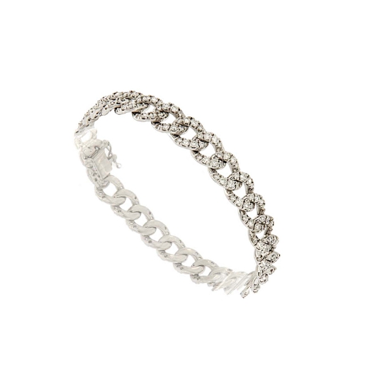 bracciale grumette con diamanti