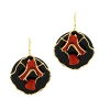 Orecchini in argento con onice e corallo
