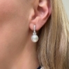 Orecchini con diamanti e perle australiane 