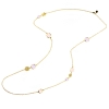 collana in argento aquaforte con paste vitree rosa e lilla