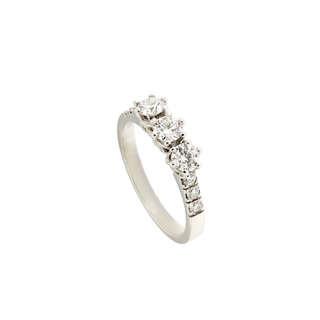 Anello trilogy diamanti