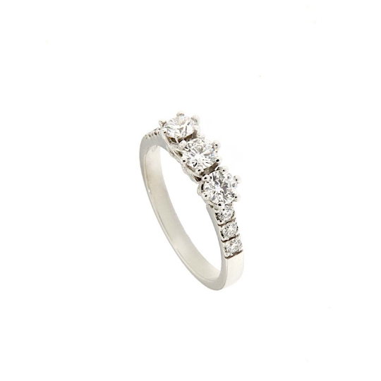 Anello trilogy diamanti
