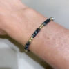 Bracciale da uomo con ematite ed oro