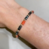 Bracciale da uomo con corallo ed oro