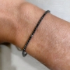 Bracciale tennis con diamanti neri