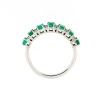 Anello riviera con smeraldi e diamanti