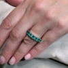 Anello con smeraldi e diamanti 