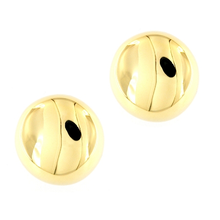 Orecchini in argento a bottone