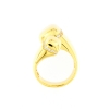 Anello contrariè in argento e zirconi