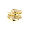 Anello serpente con diamanti