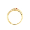 Anello serpente con diamanti