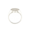 Anello da mignolo ovale con diamanti