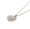 pendente cuore con diamanti