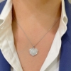 Collana con pendente a cuore di diamanti