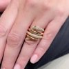Anello serpente con diamanti