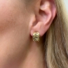 Orecchini grumette in oro giallo