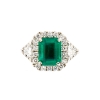 Anello con smeraldo e diamanti 