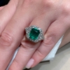 Anello con smeraldo e diamanti 