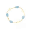 Bracciale in oro perle ed acquamarina