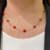 Collana in oro e corallo