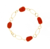 Bracciale in oro  e corallo
