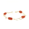 Bracciale in oro  e corallo
