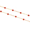 Collana in oro e sfere di corallo