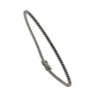 Bracciale tennis uomo con diamanti neri