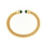 Bracciale rigido in argento e pietre