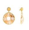 Orecchini in argento pendenti con cammeo