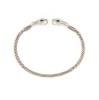 Bracciale rigido in argento con teste di serpenti